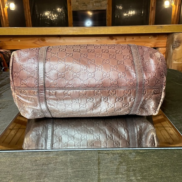 Gucci Joy brown leather GG Supreme tote - Picture 5 of 11